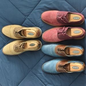 Cole Haan Men's Fashions Dress Shoes - 8M - LOT - 3 PAIRS - RED  BLUE TAN COLORS